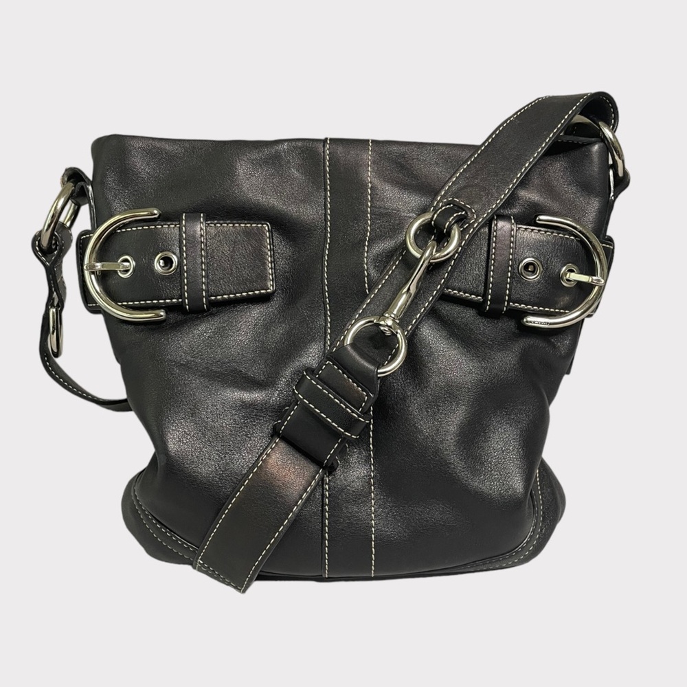 Coach - Vintage Soho Silm Duffle Shoulder Bag - Black